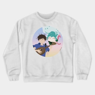 The Mermaid Over The Wall Crewneck Sweatshirt